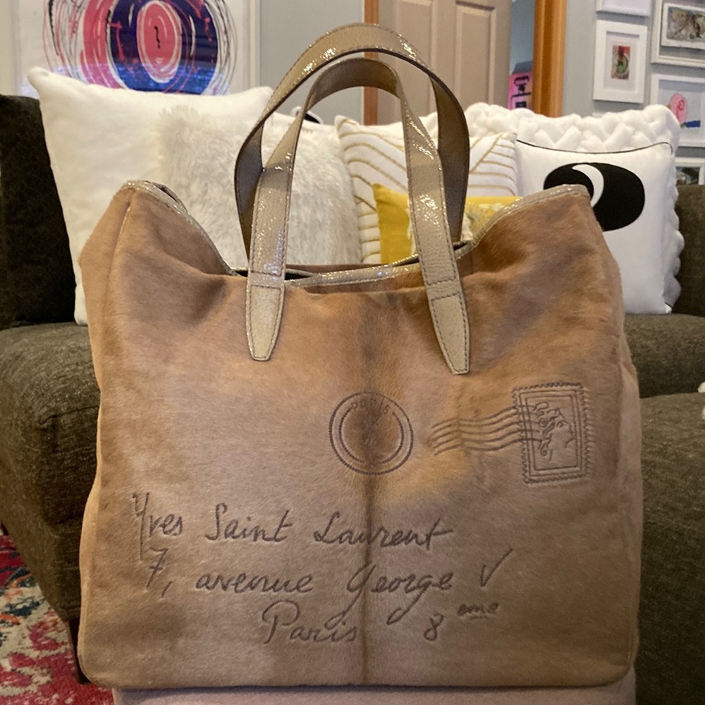 YSL PONY Hair Mail Tote ♥️